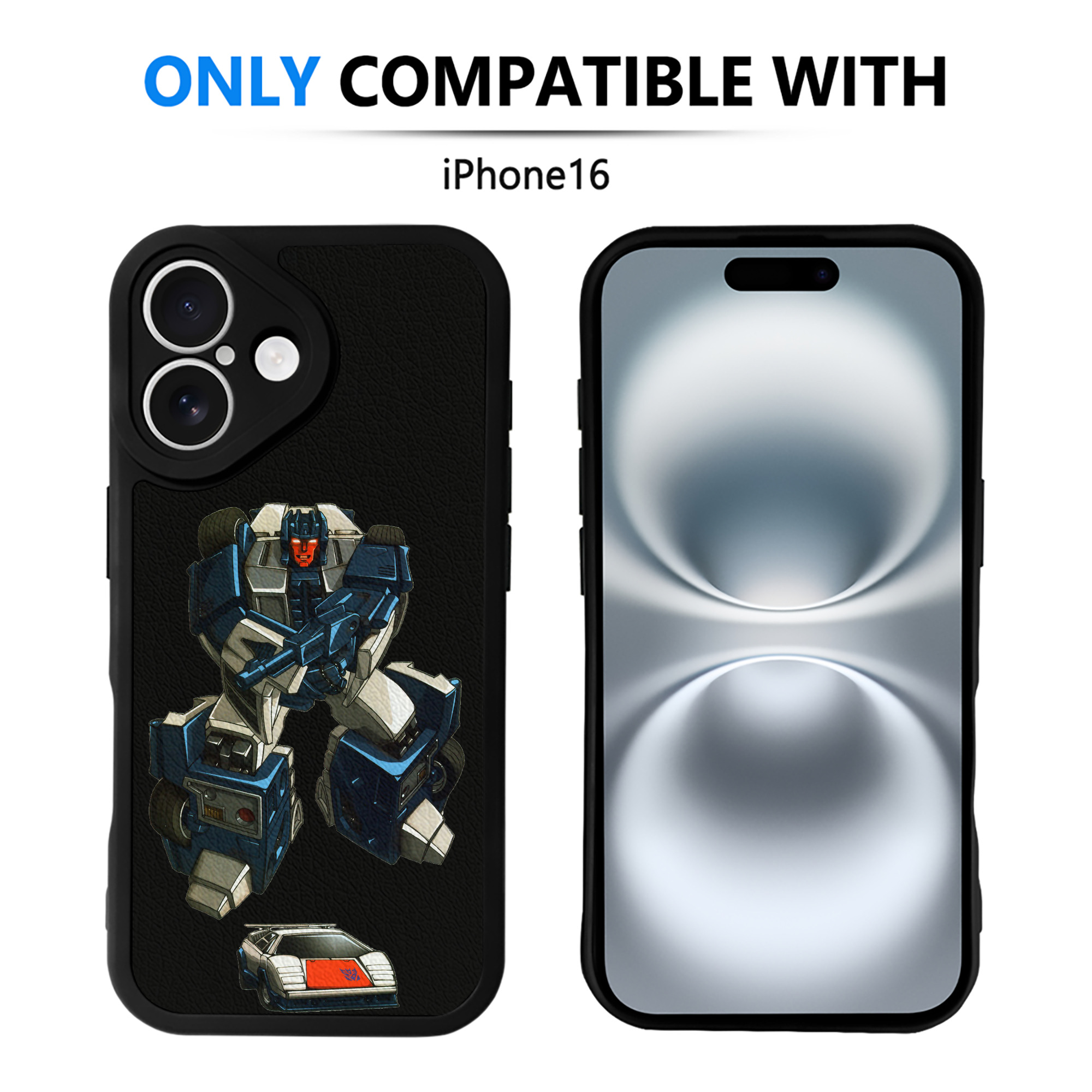 （画像用）  【iPhone 16シリーズ対応】シリコンスマホケース（レザー調） 材質：シリコン